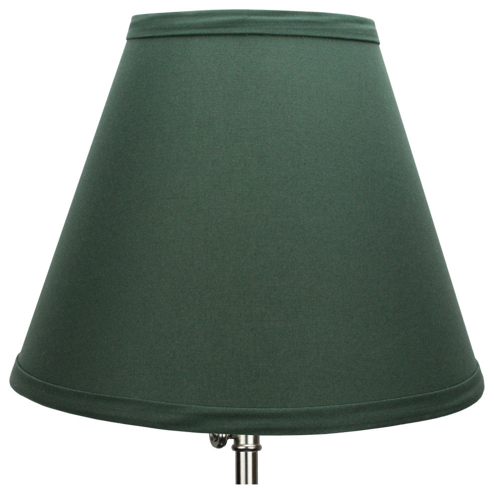 Fenchel Shades 5"x10"x8" Uno Attachment Empire Lamp Shade, Linen Hunter Green