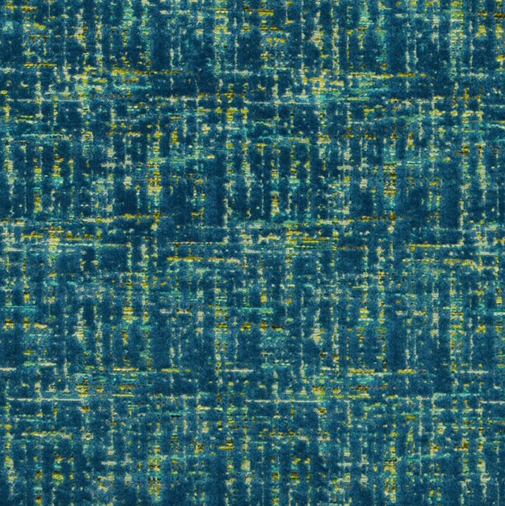 Sapphire New Planet Cut Velvet Luxury Throw Pillow, Double sided 20"x30" Queen