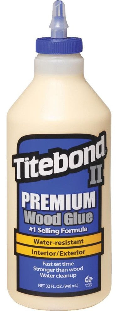 Titebond II 5005 Weatherproof Premium Wood Glue, 1 Qt