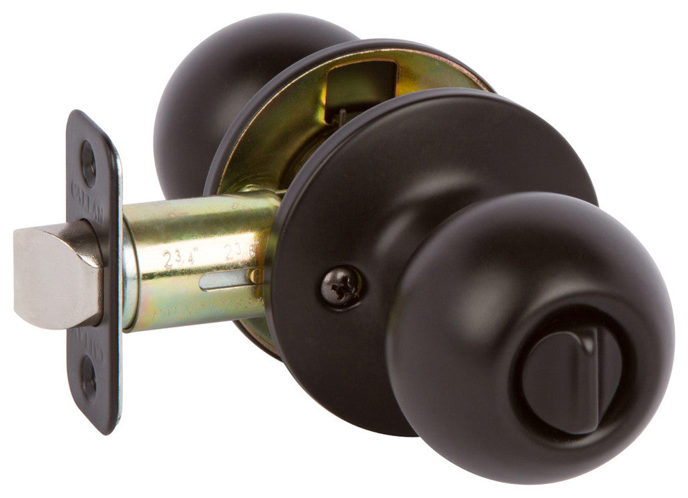 Callan Fairfield Privacy Knob Set, Black