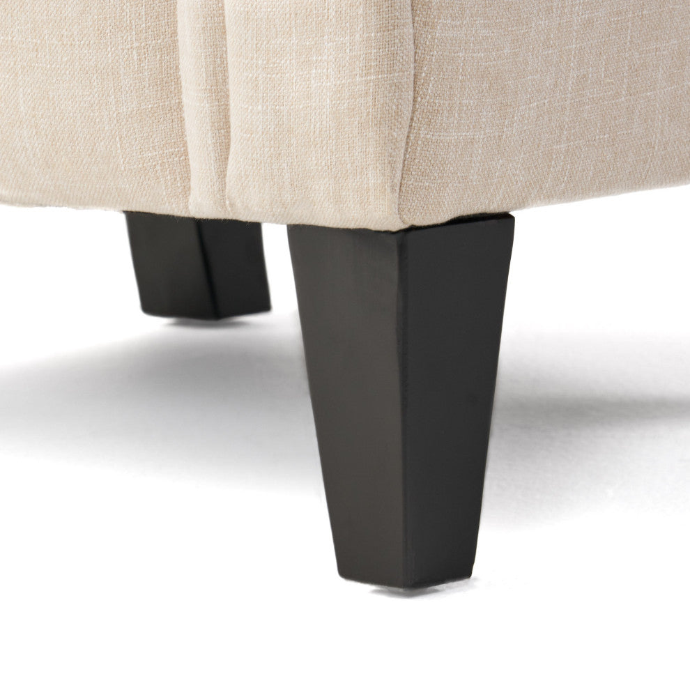 GDF Studio Solvang Indoor Tufed Fabric Club Chair