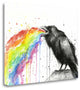 "Raven Tastes The Rainbow" By Olga Shvartsur, Giclee on Gallery Wrap Canvas