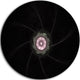 Small Radial Fractal Flower In Light Purple, Floral Disc Artwork, 11"