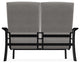 St. Catherine Deep Seat Outdoor Loveseat, Graystone/Black