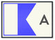 Navy Signal Print, Letter A, Nautical Flag, 70.8"x50", Center Right