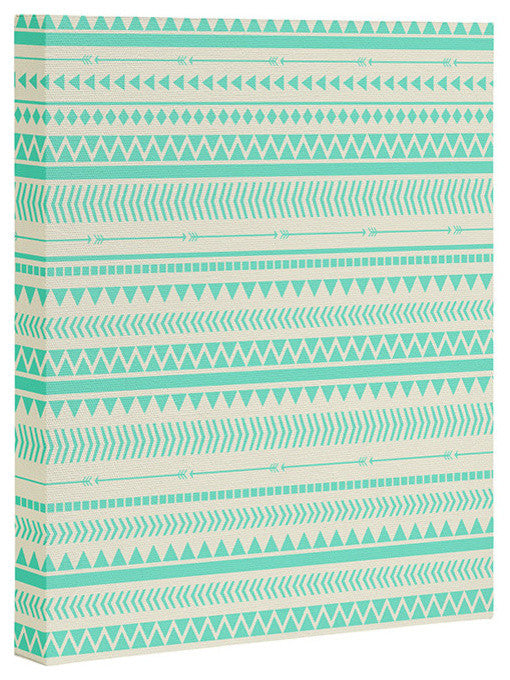 Deny Designs Allyson Johnson Mint Tribal Art Canvas