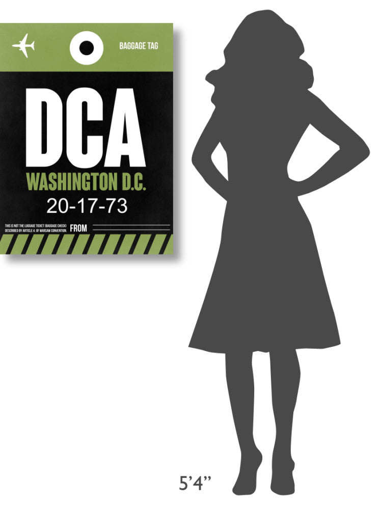 "DCA Washington Luggage Tag 2" Fine Art Print