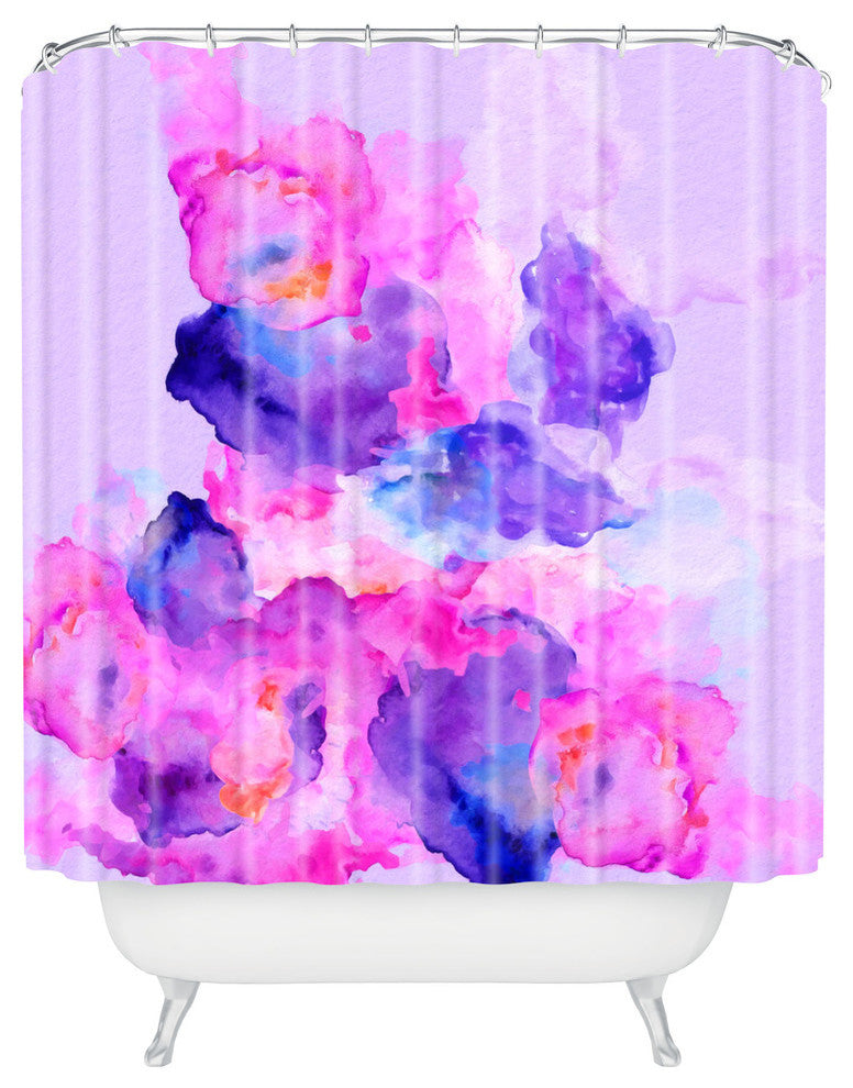 Deny Designs Viviana Gonzalez Watercolor Love 1 Shower Curtain
