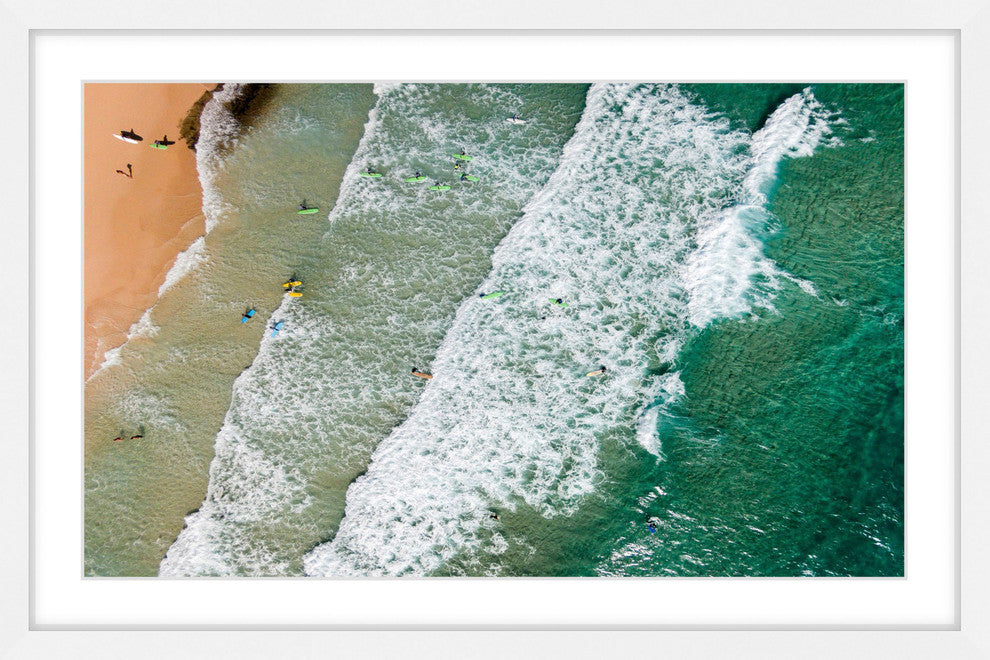 "Crashing Waves" Framed Print by Karolis Janulis