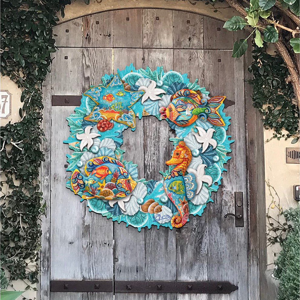 Costal Sea Creatures Wreath