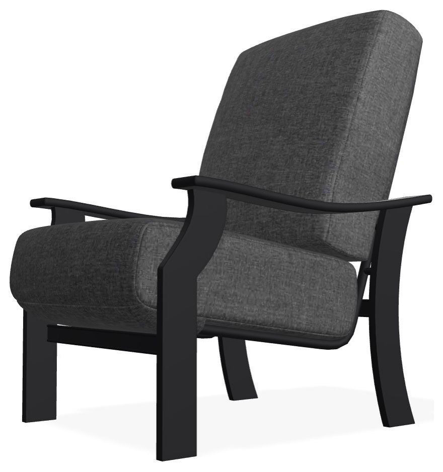 St. Catherine Deep Seat Outdoor Armchair, Slate/Black