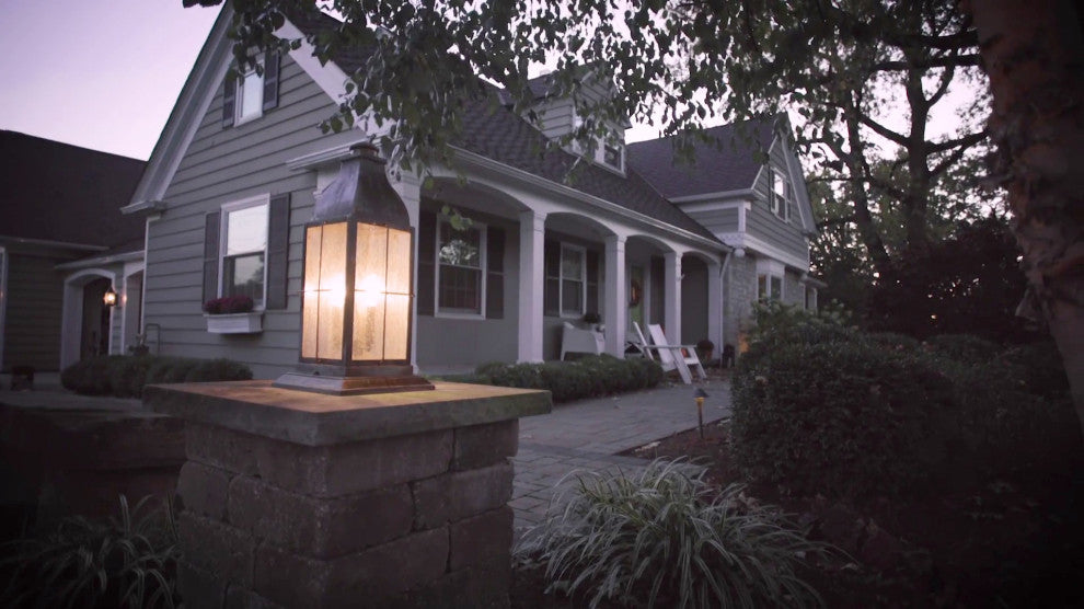 Hinkley Bingham Large Post Top Or Pier Mount Lantern, Greystone