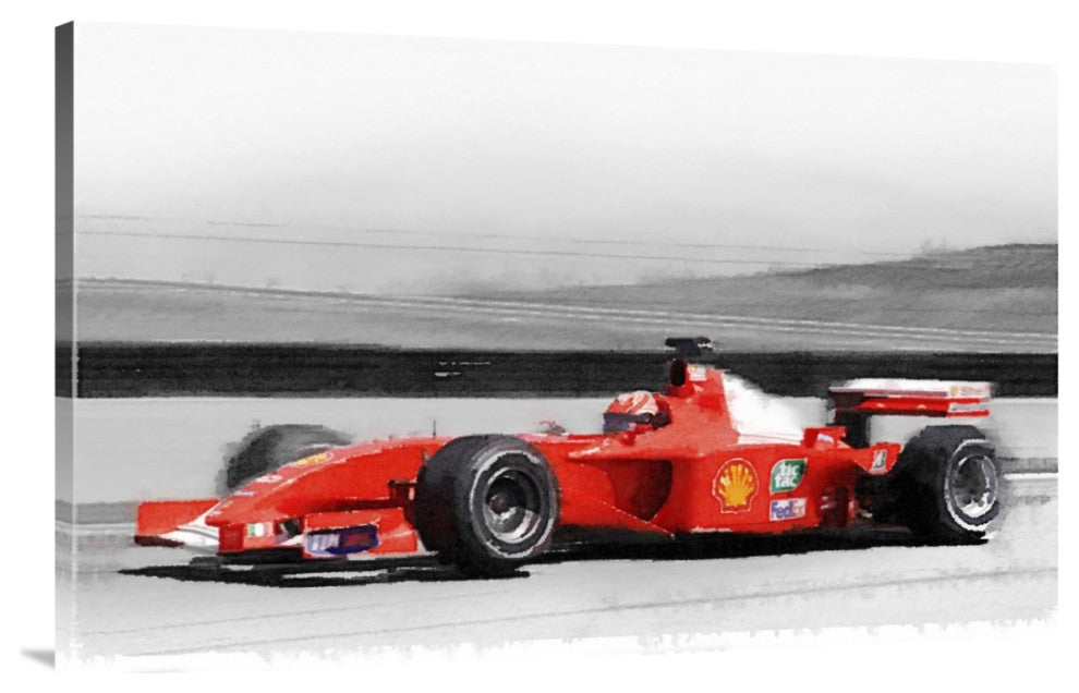"Ferrari F1 Laguna Seca Watercolor" Fine Art Print