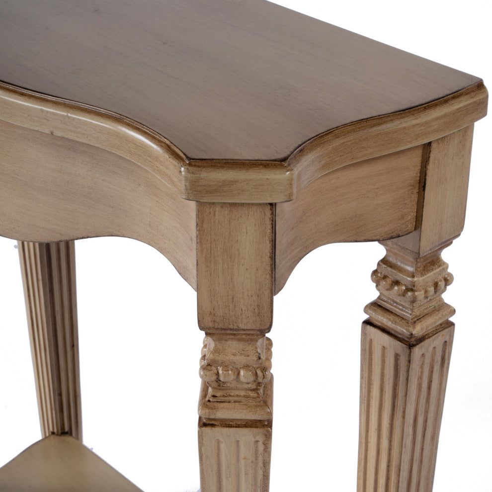 Cheshire Console Table, Gilded Cream, Antique Beige
