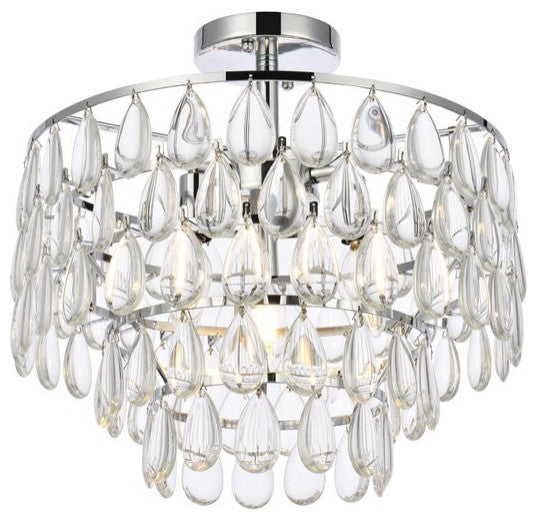 Murphy 16" Flush Mount, Chrome