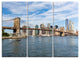 "Summer Day Brooklyn Bridge" Canvas Print, 3 Panels, 36"x28"