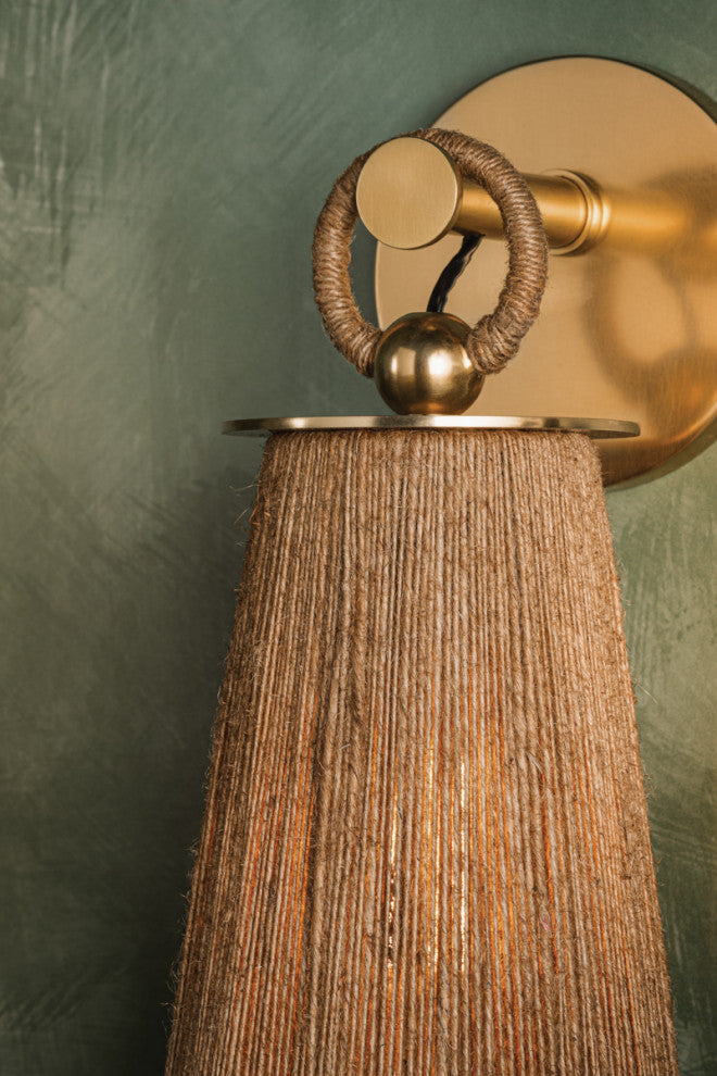 Mandy Cheng x Mitzi Lauz Wall Sconce Aged Brass