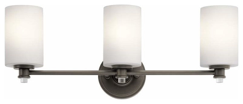 Transitional Joelson Wall Mt Bath 3 Arm, Olde Bronze