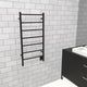 Jeeves F-Straight Towel Warmer, Matte Black