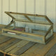 Vintage Antique Style Wood Glass Tabletop Display Case | Hinge Lid Jewelry Store