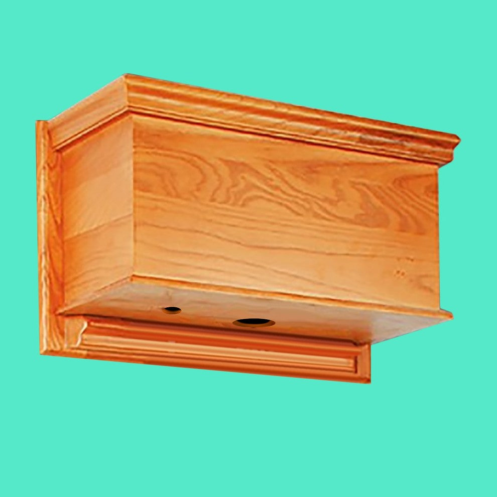 Light Oak High Tank Toilet Part Wooden Flat Tank Only Fits Both L and Z Pipes