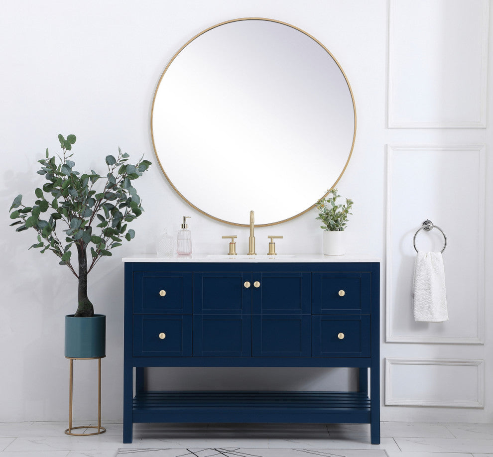 Tucker Blue 48" Single Sink Bathroom Vanity
