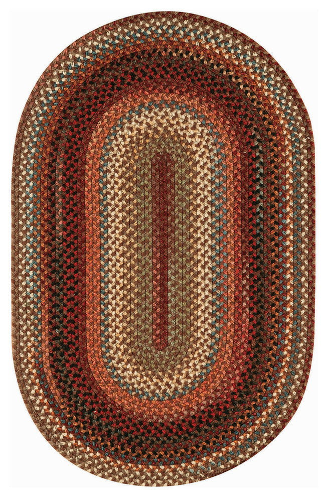 Capel Portland Brown 0346_700 Braided Rugs - 27" X 9' Runner Runner