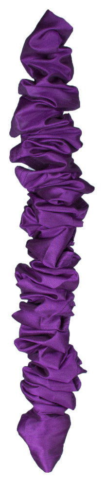 5-foot Chandelier Chain Cord Cover, Purple Faux Silk