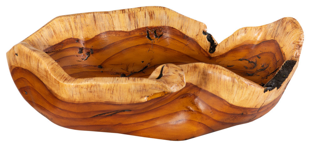 Burled Bowl, Faux Wood