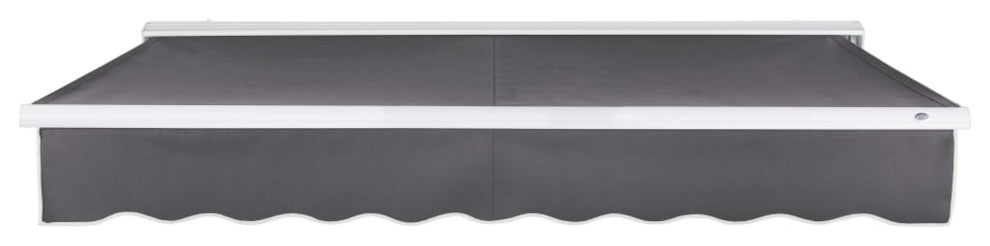 Awntech 18'x10' Destin Left Motor Acrylic Fabric Retractable Awning, Gunmetal