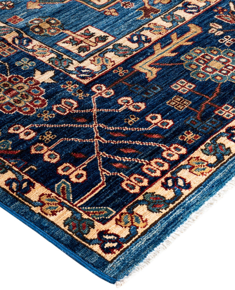 Serapi One-of-a-Kind Hand-Knotted Area Rug Light Blue, 9'0" x 11'9"