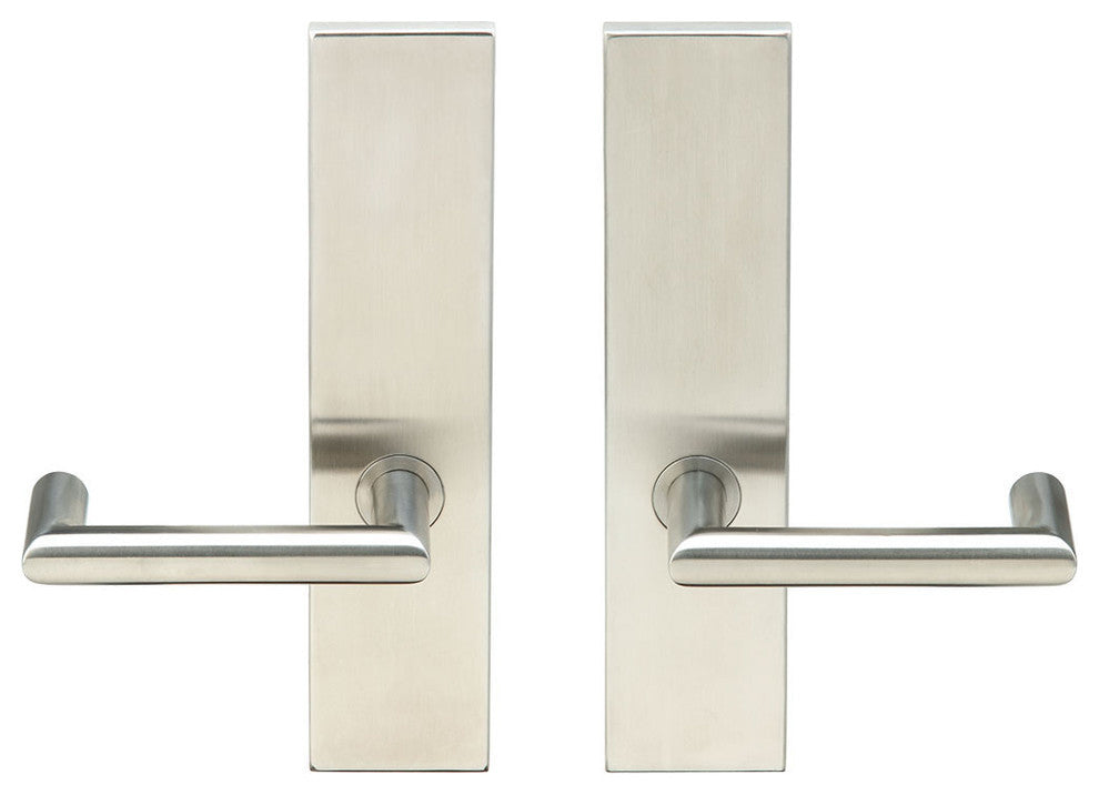 Stuttgart Lever, Full Dummy Tubular Pair, Right Hand, Satin Stainless Steel