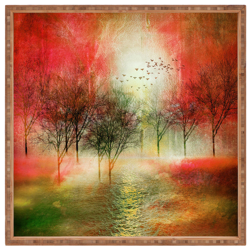 Deny Designs Viviana Gonzalez Paisaje Y Color III Square Tray