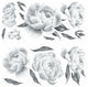 Black Peonies Peel And Stick Giant Wall Decals