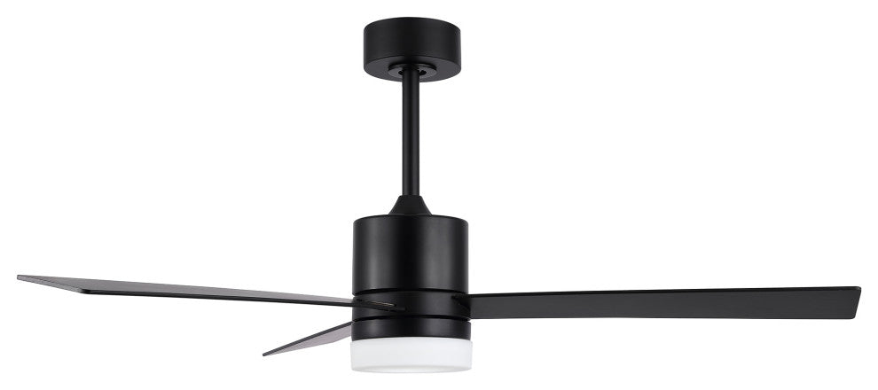 52" 3-Blade LED Ceiling Fan With Remote Control and Light Kit