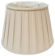 Royal Designs Empire English Pleat Basic Lampshade, Linen Beige, 10.5"x16"x11"