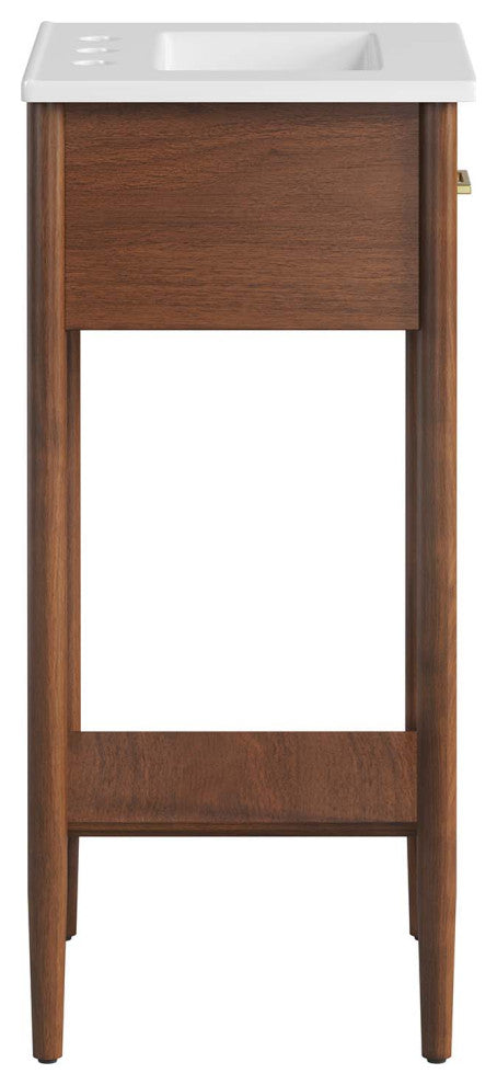 Zaire 18" Bathroom Vanity - Walnut White
