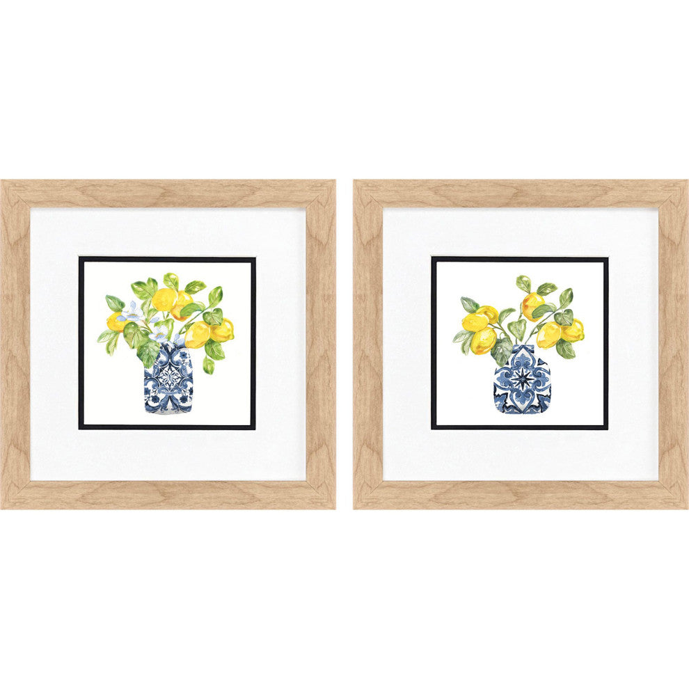 Lemon Life Framed Art, 2-Piece Set