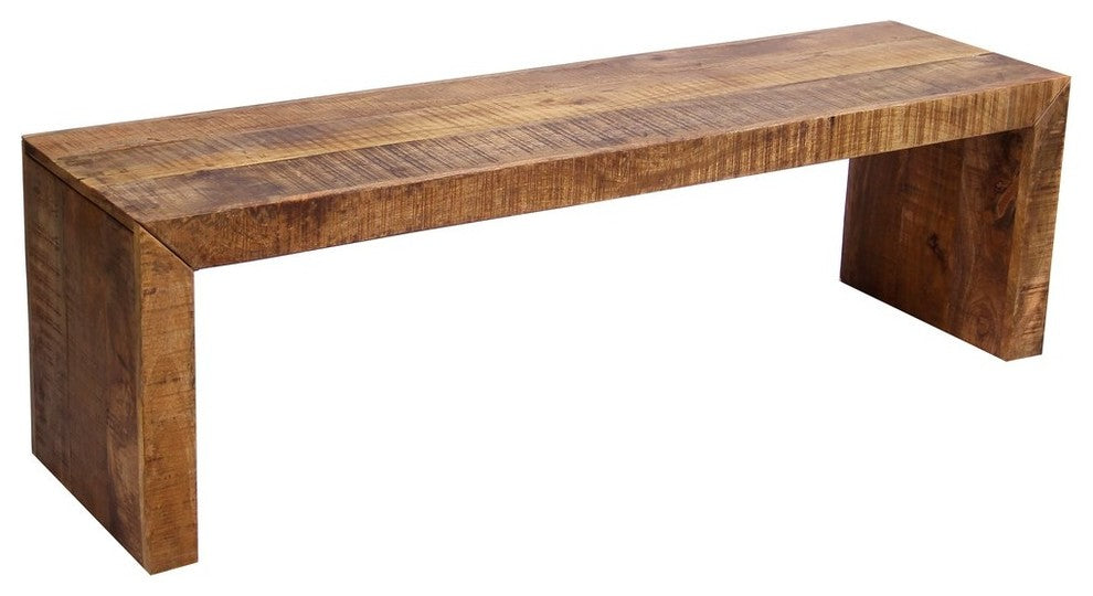 Timbergirl Solid Mango Wood Bench, 60"