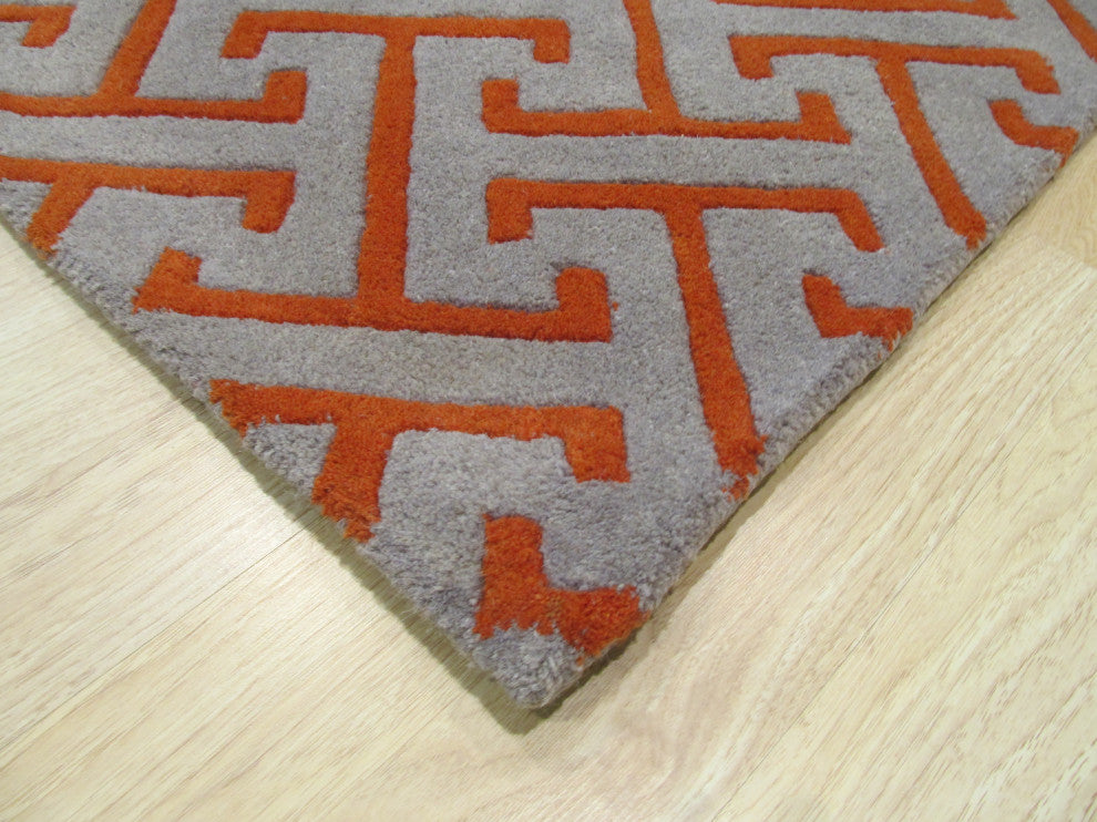 Gray Contemporary Geometric Harrison Area Rug