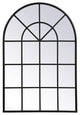Elegant MR613248BK Metal Windowpane Mirror 32"X47", Black