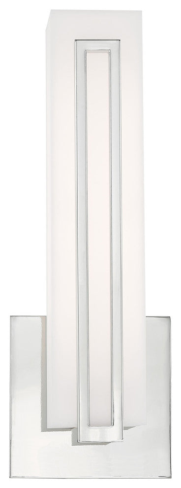 Livex Lighting Polished Chrome LED Light ADA Wall Sconce