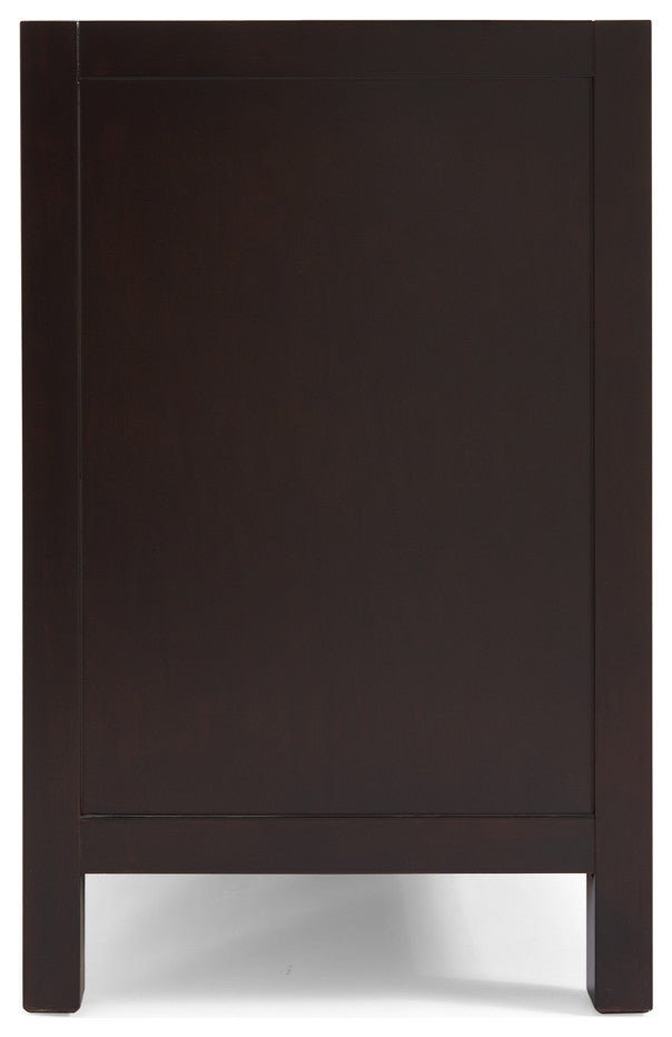 ARIEL Cambridge 42" Right Offset Single Sink Bathroom Vanity Base Espresso