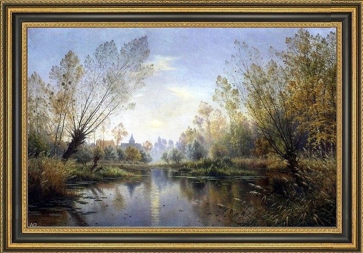 Armand Guery Autumn Evening (Moonrise Over The Suippe) Canvas Print, 16"x24"
