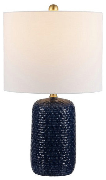 Safavieh Huxley Ceramic Table Lamp Navy Blue