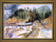 Thomas Moran Trojes Mine Framed Premium Canvas Print, 16"x24"