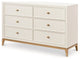 Antoinette White and Gold Dresser, Dresser Only