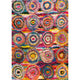 Nuloom Contemporary Abstract Circles Shag Rug, Multicolor 3'3"x5'