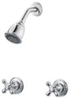 Pfister 2-Handle TubandShower Trim Kit With Metal Cross Handles, Polished Chrome