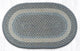 Earth Rugs C-05 Blue / Natural Oval Braided Rug 27" x 45"